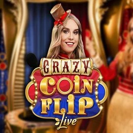 Live Casino logo of Crazy Coin Flip from Evolution at HiddenJack Casino